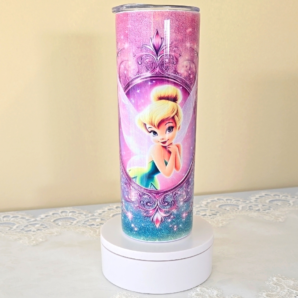 Custom 20oz Stainless Steel Tumbler - Tinkerbell